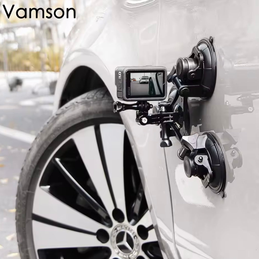 Tri-Angle Suction cup tripod mount for glass and car 10kg load capacity