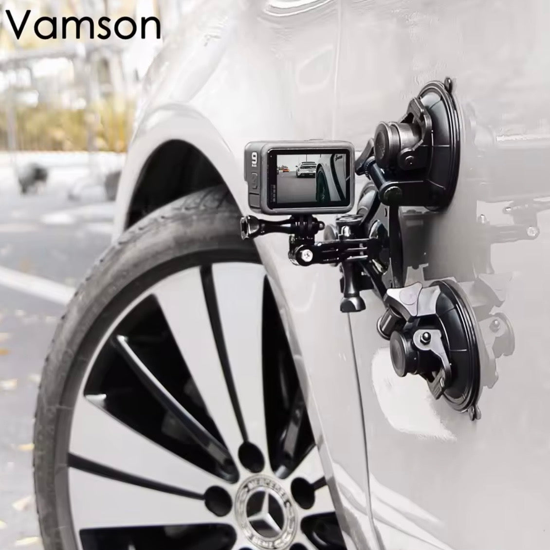 Tri-Angle Suction cup tripod mount for glass and car 10kg load capacity